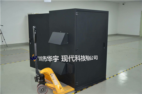 我司21號發(fā)貨浙江，為浙江某公司提供定制款恒溫恒濕戶外投影儀安裝柜(圖1)