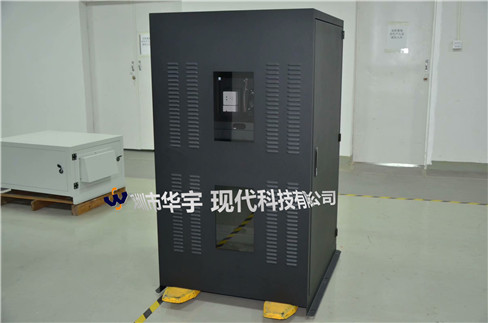 我司21號發(fā)貨浙江，為浙江某公司提供定制款恒溫恒濕戶外投影儀安裝柜(圖2)